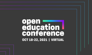 image of 2021 Open Education Conference Logo