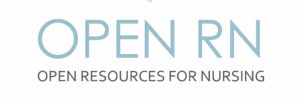 logo for Open RN, Open Resources for Nursing with an open book imposed over a globe